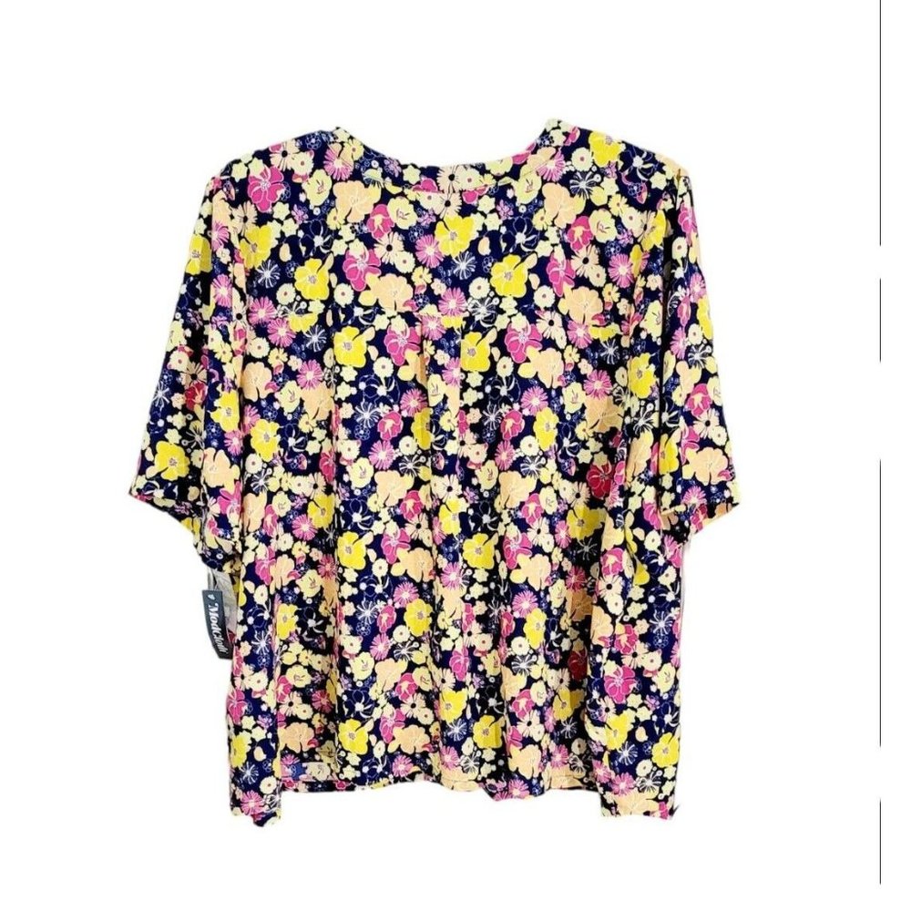 ModCloth Women's Blouse Wildflower Wanderlust Floral Multi-color Size 4X NWT - Picture 12 of 14